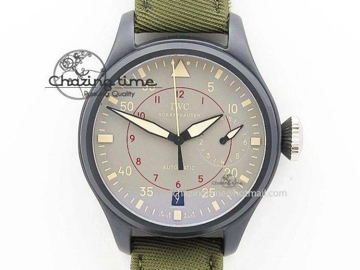 MIROTIME 0101 RelaxedFit Big Pilot Real PR IW500435 “Muhammad Ali” ZF Best Edition On Black Leather Strap A 7295